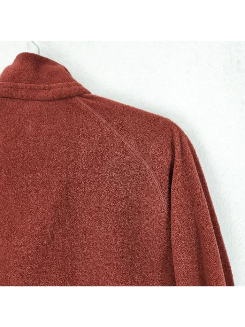 Marmot Sweater Womens Medium Burnt Orange Drop Line 1/4 Zip Fleece Pullover